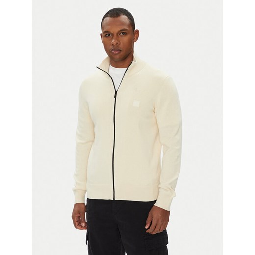 BOSS Kardigan Kanozip_S 50543692 Żółty Regular Fit ze sklepu MODIVO w kategorii Swetry męskie - zdjęcie 184231865
