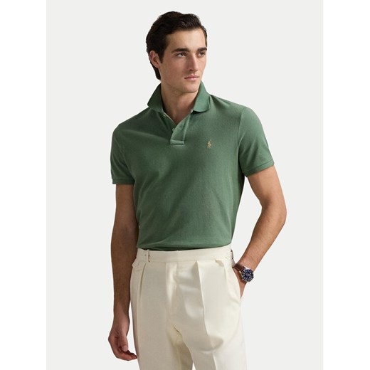 Polo Ralph Lauren Polo 710536856465 Zielony Slim Fit ze sklepu MODIVO w kategorii T-shirty męskie - zdjęcie 184231907