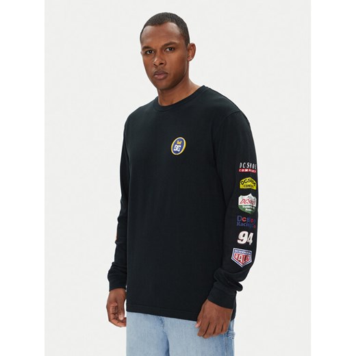 DC Longsleeve ADYZT05464 Czarny Regular Fit ze sklepu MODIVO w kategorii T-shirty męskie - zdjęcie 184231938