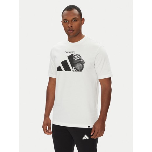 adidas T-Shirt Yay Sports Graphic JL9256 Biały Regular Fit ze sklepu MODIVO w kategorii T-shirty męskie - zdjęcie 184233547