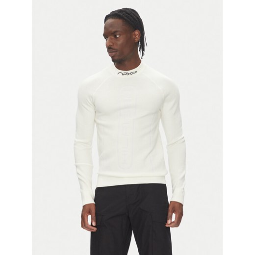 Tommy Hilfiger Longsleeve F1 Movie MW0MW41383 Biały Slim Fit ze sklepu MODIVO w kategorii T-shirty męskie - zdjęcie 184235069