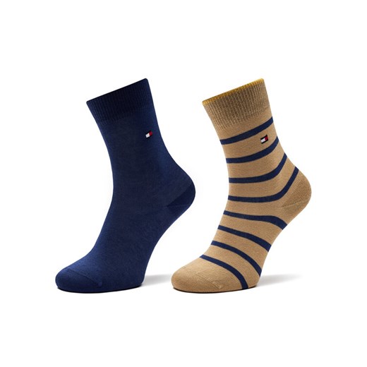 Tommy Hilfiger Zestaw 2 par wysokich skarpet dziecięcych 701229939 Niebieski Tommy Hilfiger 39_42 MODIVO