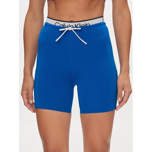 Calvin Klein Performance Szorty sportowe 00GWS4L722 Niebieski Slim Fit ze sklepu MODIVO w kategorii Szorty - zdjęcie 184235099