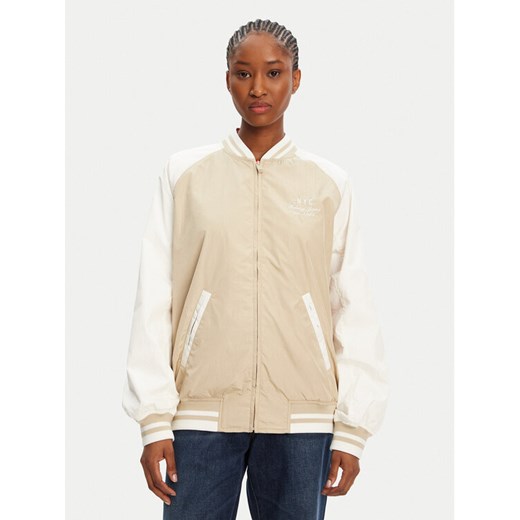 Tommy Jeans Kurtka bomber Souvenir DW0DW21432 Beżowy ze sklepu MODIVO w kategorii Kurtki damskie - zdjęcie 184235159