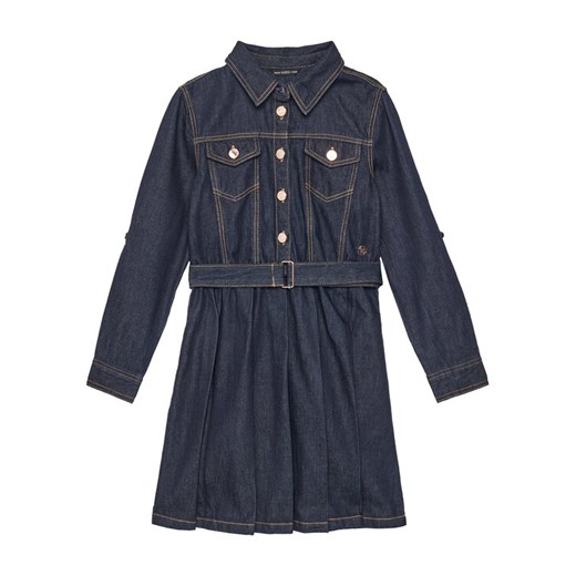 Guess Sukienka jeansowa J5YK12 D4EU0 Granatowy Regular Fit ze sklepu MODIVO w kategorii Sukienki dziewczęce - zdjęcie 184235187