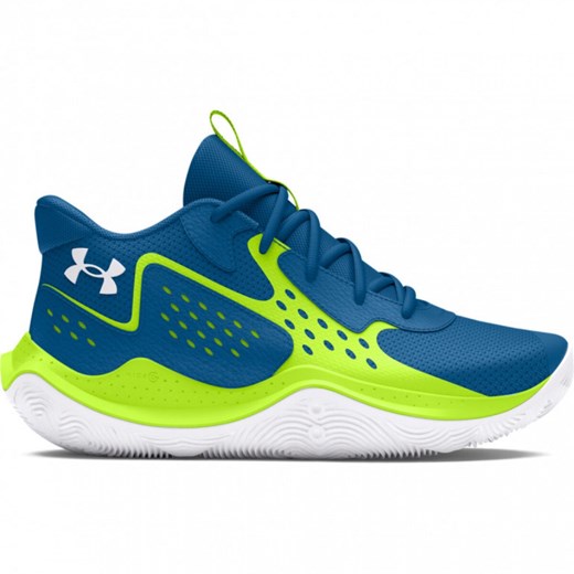 Dziecięce buty do koszykówki Under Armour UA GS JET '23 - zielone ze sklepu Sportstylestory.com w kategorii Buty sportowe dziecięce - zdjęcie 184236216