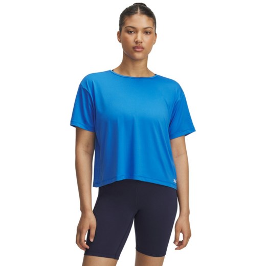 Damska koszulka treningowa Under Armour Motion SS - niebieska ze sklepu Sportstylestory.com w kategorii Bluzki damskie - zdjęcie 184237018