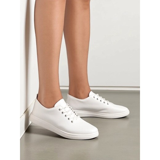 Royalfashion Damskie eko skórzane trampki Erenne ze sklepu royalfashion.pl w kategorii Trampki damskie - zdjęcie 184238377