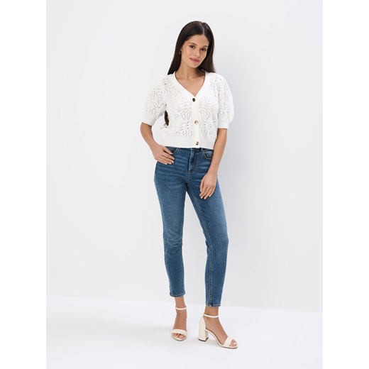 Mohito - Jeansy skinny push up PETITE - niebieski ze sklepu Mohito w kategorii Jeansy damskie - zdjęcie 184239036