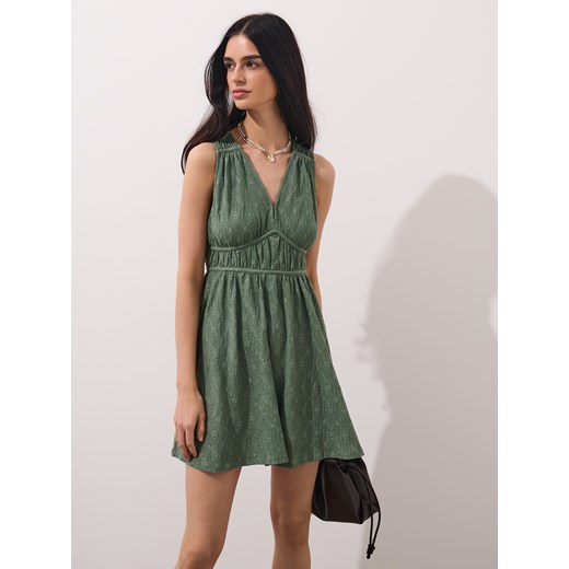 Mohito - Zielona sukienka mini - miętowy ze sklepu Mohito w kategorii Sukienki - zdjęcie 184239228