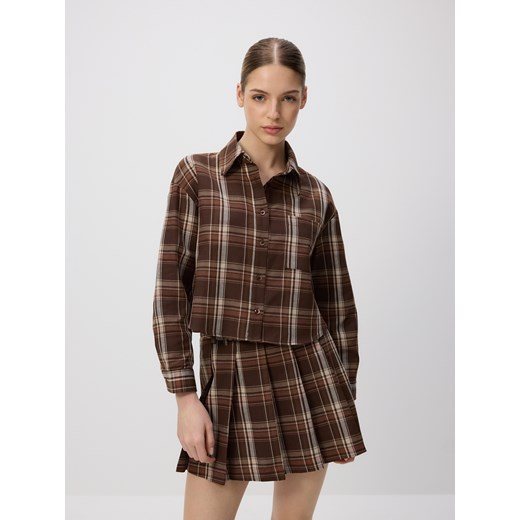 Reserved - Plisowana spódnica - brązowy Reserved M Reserved