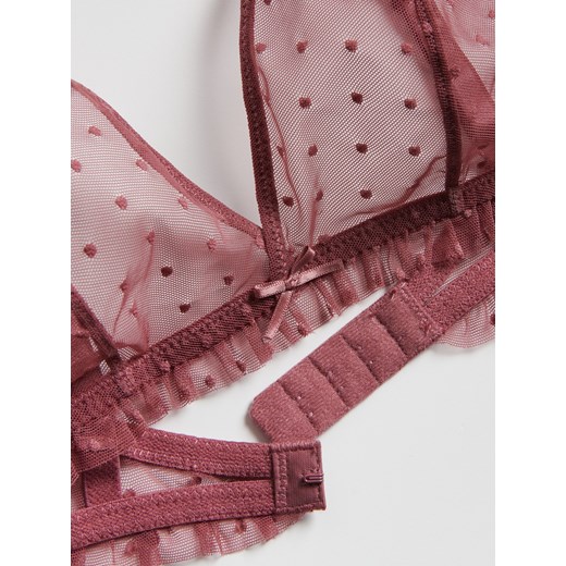 Reserved - Siateczkowy biustonosz - intensywny róż Reserved L Reserved
