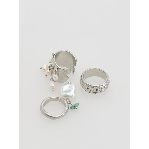 Reserved - Zestaw pierścionków - wielobarwny Reserved ONE SIZE Reserved
