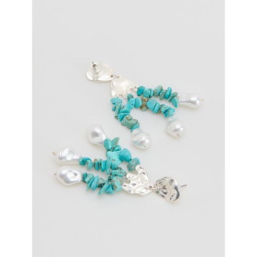 Kolczyki Reserved białe 