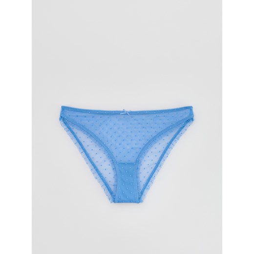 Reserved - Siateczkowe majtki bikini - niebieski Reserved L Reserved