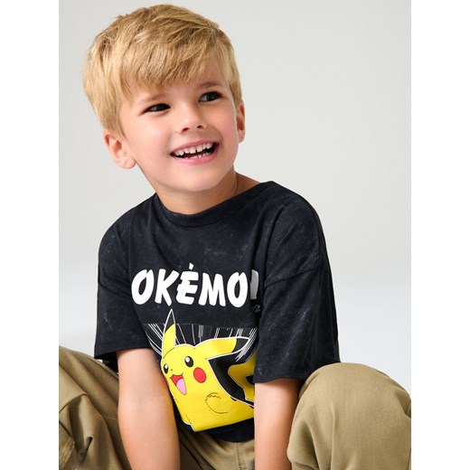 Sinsay - Koszulka Pokémon - szary Sinsay 122 (6-7 l) Sinsay