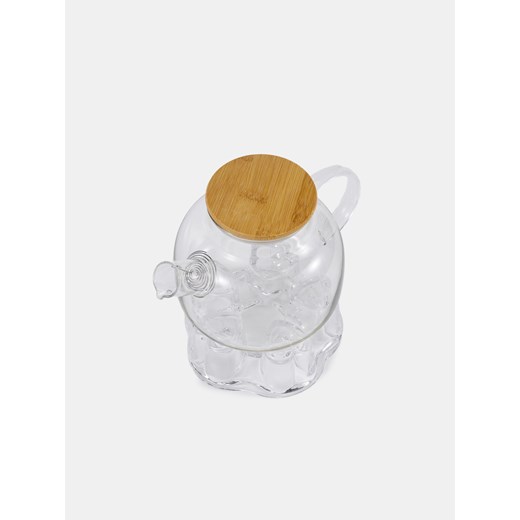 Sinsay - Dzbanek do herbaty z podstawką - clear Sinsay One Size Sinsay