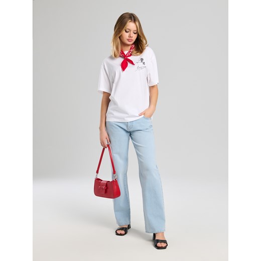 Sinsay - Koszulka z nadrukiem Mickey Mouse - biały Sinsay XL Sinsay