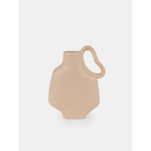 Sinsay - Wazon o nieregularnym kształcie z uchwytem - kremowy Sinsay One Size Sinsay