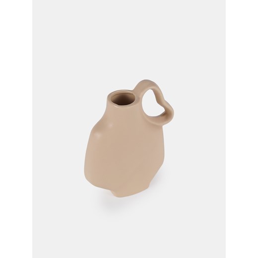 Sinsay - Wazon o nieregularnym kształcie z uchwytem - kremowy Sinsay One Size Sinsay
