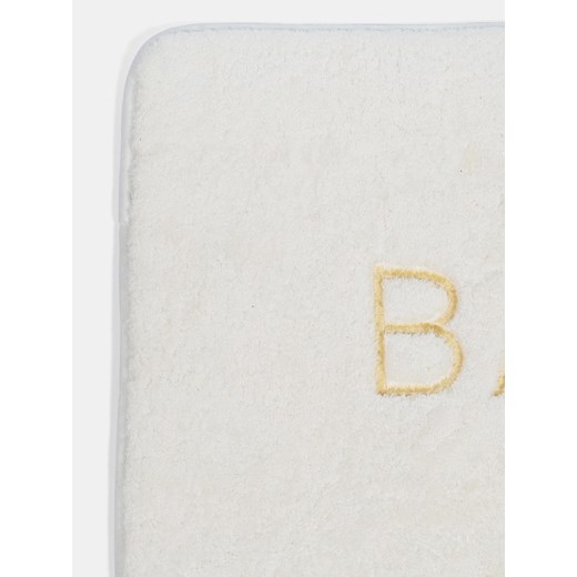 Sinsay - Dywanik łazienkowy z napisem BATH - kremowy Sinsay One Size Sinsay