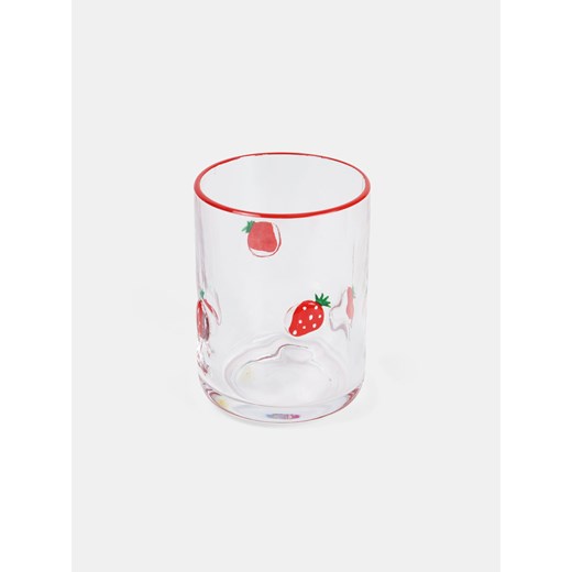 Sinsay - Szklanka z motywem truskawki - czerwony Sinsay One Size Sinsay