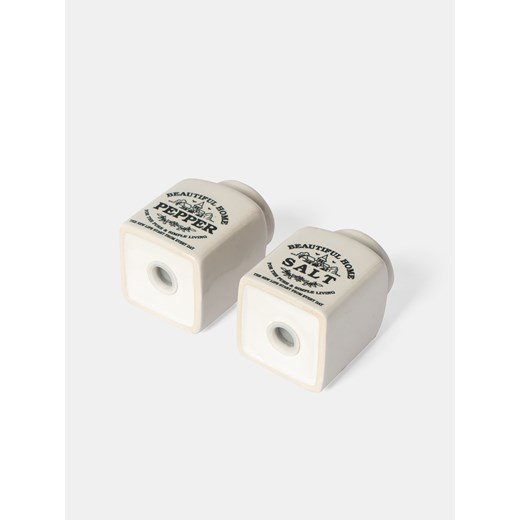 Sinsay - Solniczka i pieprzniczka z nadrukiem - biały Sinsay One Size Sinsay