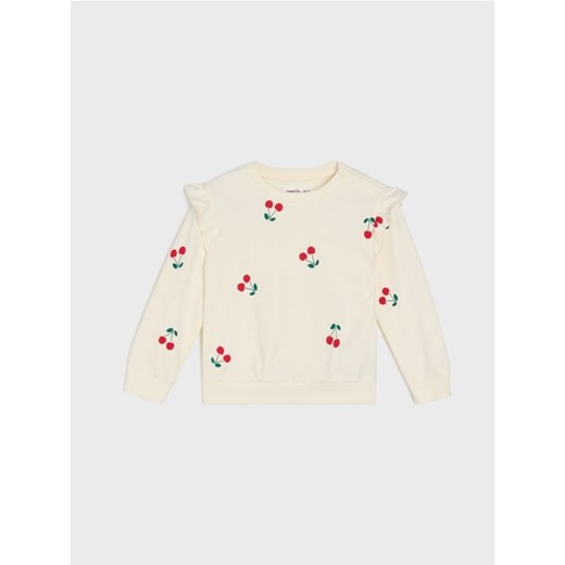 Sinsay - Bluza z ozdobnymi falbanami - kremowy ze sklepu Sinsay w kategorii Bluzy i swetry - zdjęcie 184246288