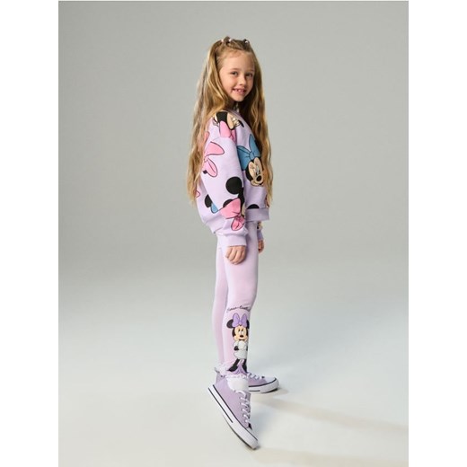 Sinsay - Legginsy 2 pack Minnie Mouse - fioletowy ze sklepu Sinsay w kategorii Spodnie dziewczęce - zdjęcie 184246356
