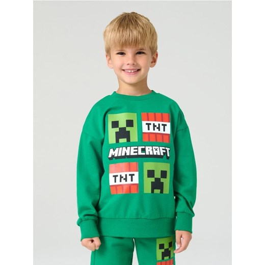 Sinsay - Bluza Minecraft - zielony ze sklepu Sinsay w kategorii Bluzy chłopięce - zdjęcie 184246365