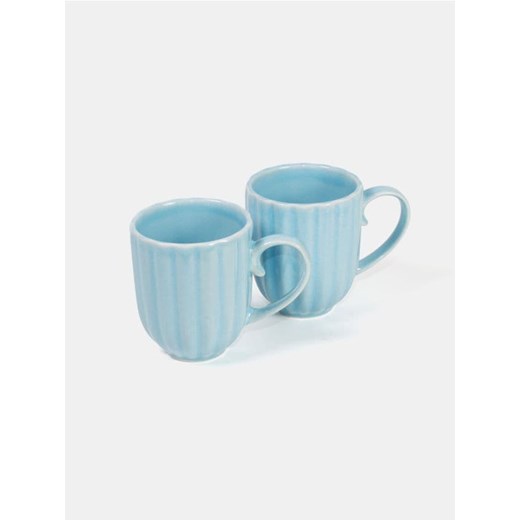 Sinsay - Ryflowane kubki 2 pack - błękitny ze sklepu Sinsay w kategorii Kubki - zdjęcie 184246366