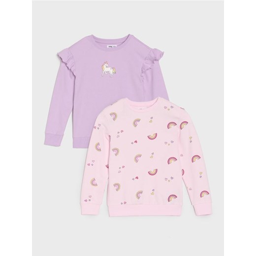 Sinsay - Bluzy 2 pack - wielobarwny ze sklepu Sinsay w kategorii Bluzy dziewczęce - zdjęcie 184246505