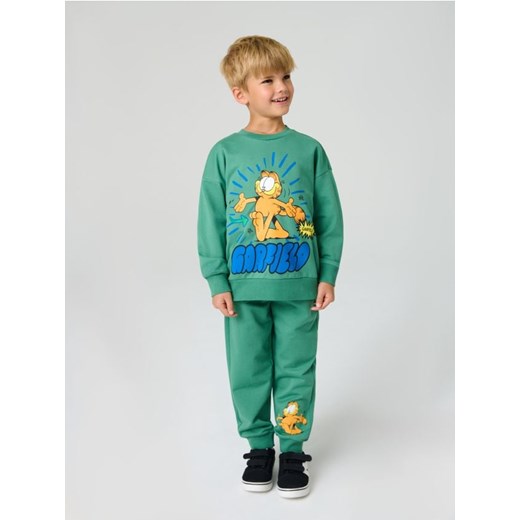 Sinsay - Spodnie dresowe Garfield - zielony ze sklepu Sinsay w kategorii Spodnie chłopięce - zdjęcie 184246737