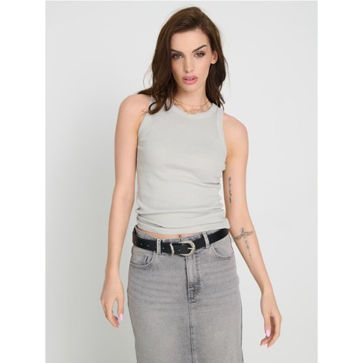 Sinsay - Tank top - szary ze sklepu Sinsay w kategorii Bluzki damskie - zdjęcie 184246756