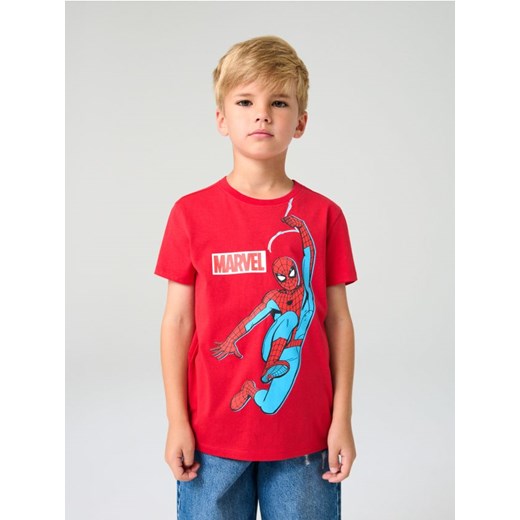 Sinsay - Koszulka Spider-Man - czerwony ze sklepu Sinsay w kategorii T-shirty chłopięce - zdjęcie 184246828
