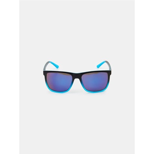 Sinsay - Okulary przeciwsłoneczne prostokątne z lustrzanymi soczewkami - Sinsay One Size Sinsay