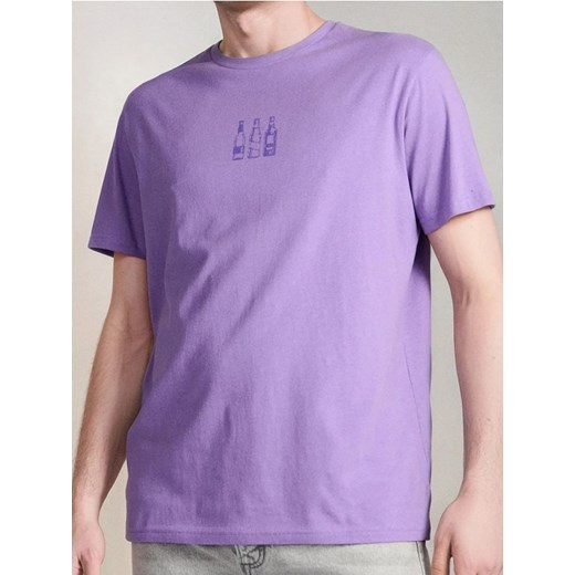 Sinsay - Koszulka - fioletowy ze sklepu Sinsay w kategorii T-shirty męskie - zdjęcie 184247127