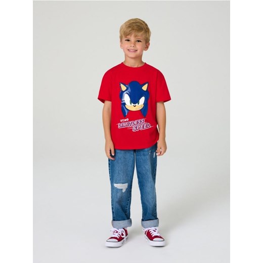 Sinsay - Koszulka z aplikacją Sonic the Hedgehog: Modern - czerwony ze sklepu Sinsay w kategorii T-shirty chłopięce - zdjęcie 184247146