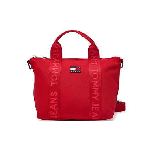 Tommy Jeans Torebka Tjw Ess Daily Mini Tote AW0AW17288 Czerwony Tommy Jeans 00 MODIVO