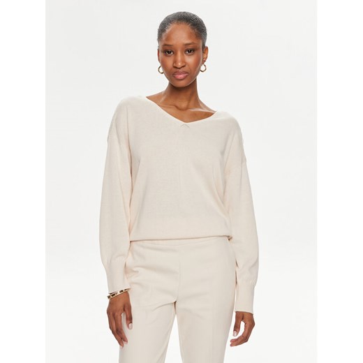 Morgan Sweter 241-MOLLI Écru Regular Fit ze sklepu MODIVO w kategorii Swetry damskie - zdjęcie 184248389