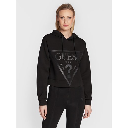 Guess Bluza New Alisa V2YQ08 K7UW2 Czarny Regular Fit ze sklepu MODIVO w kategorii Bluzy damskie - zdjęcie 184248398