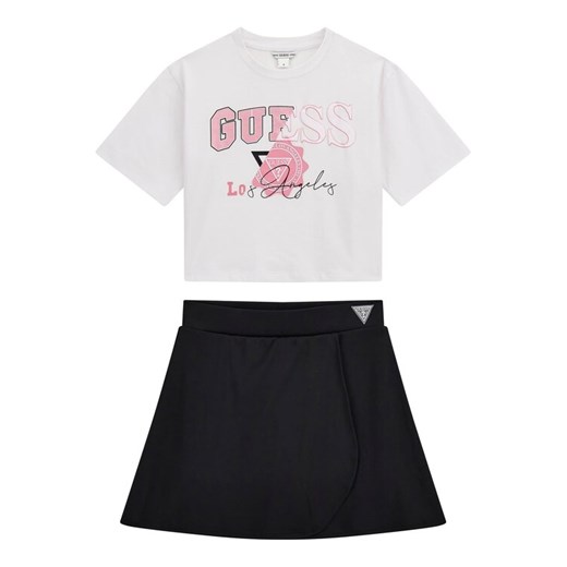 Guess Kids Top 175429 Biały Classic Fit ze sklepu MODIVO w kategorii Komplety dziewczęce - zdjęcie 184248555