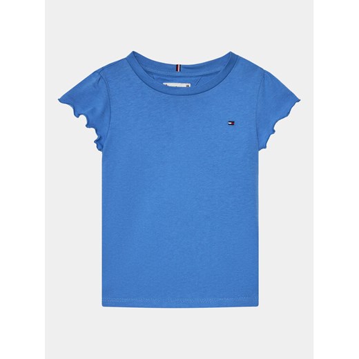 Tommy Hilfiger T-Shirt Essential KG0KG07052 M Niebieski Regular Fit ze sklepu MODIVO w kategorii Bluzki dziewczęce - zdjęcie 184248558