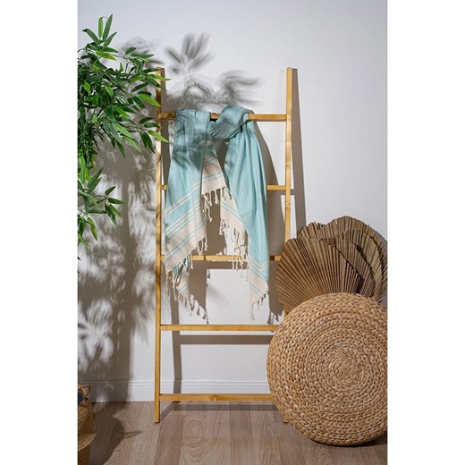 FLORIANE GARDEN Fouta w kolorze miętowo-kremowym ze sklepu Limango Polska w kategorii Ręczniki - zdjęcie 184249667