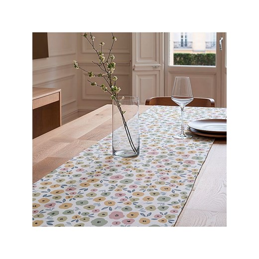 Mint Rugs Bieżnik "Thelma" w kolorze biało-jasnoróżowo-żółtym Mint Rugs 50x155 cm okazyjna cena Limango Polska