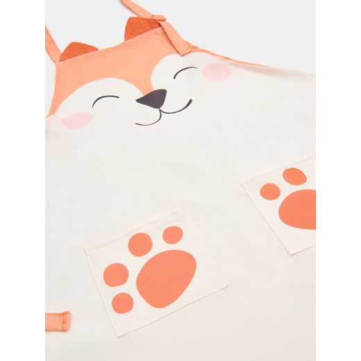 Sinsay - Fartuch dziecięcy z motywem lisa - pomarańczowy Sinsay One Size Sinsay