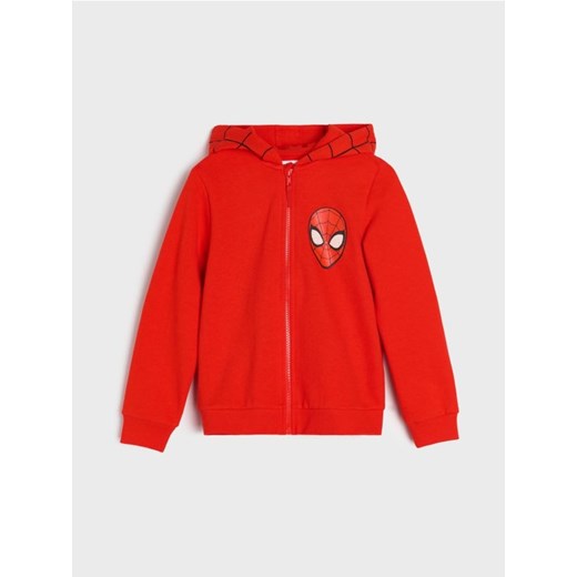 Sinsay - Bluza z nadrukiem na plecach Spider-Man - czerwony ze sklepu Sinsay w kategorii Bluzy chłopięce - zdjęcie 184250659