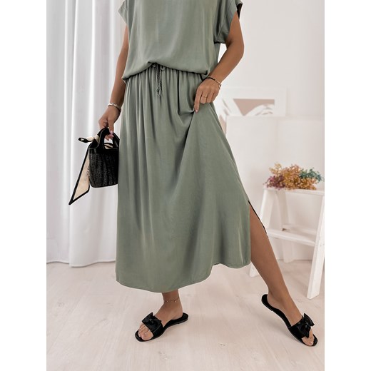 spódnica molise khaki one size ze sklepu UBRA w kategorii Spódnice - zdjęcie 184251305