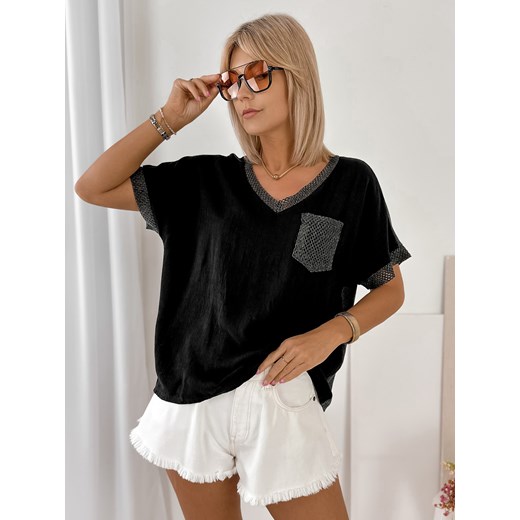 bluzka yorkina czarny one size ze sklepu UBRA w kategorii Bluzki damskie - zdjęcie 184251448