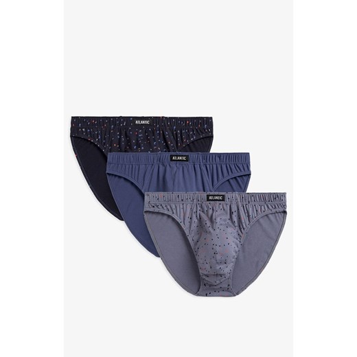 3-pack Slipy męskie sport Paint 3MP-165-GRF/IND/GRA, Kolor multicolour, Rozmiar M, ATLANTIC ze sklepu Intymna w kategorii Majtki męskie - zdjęcie 184251847